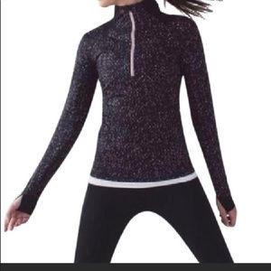 Lululemon Go the Distance 1/2 zip pullover top